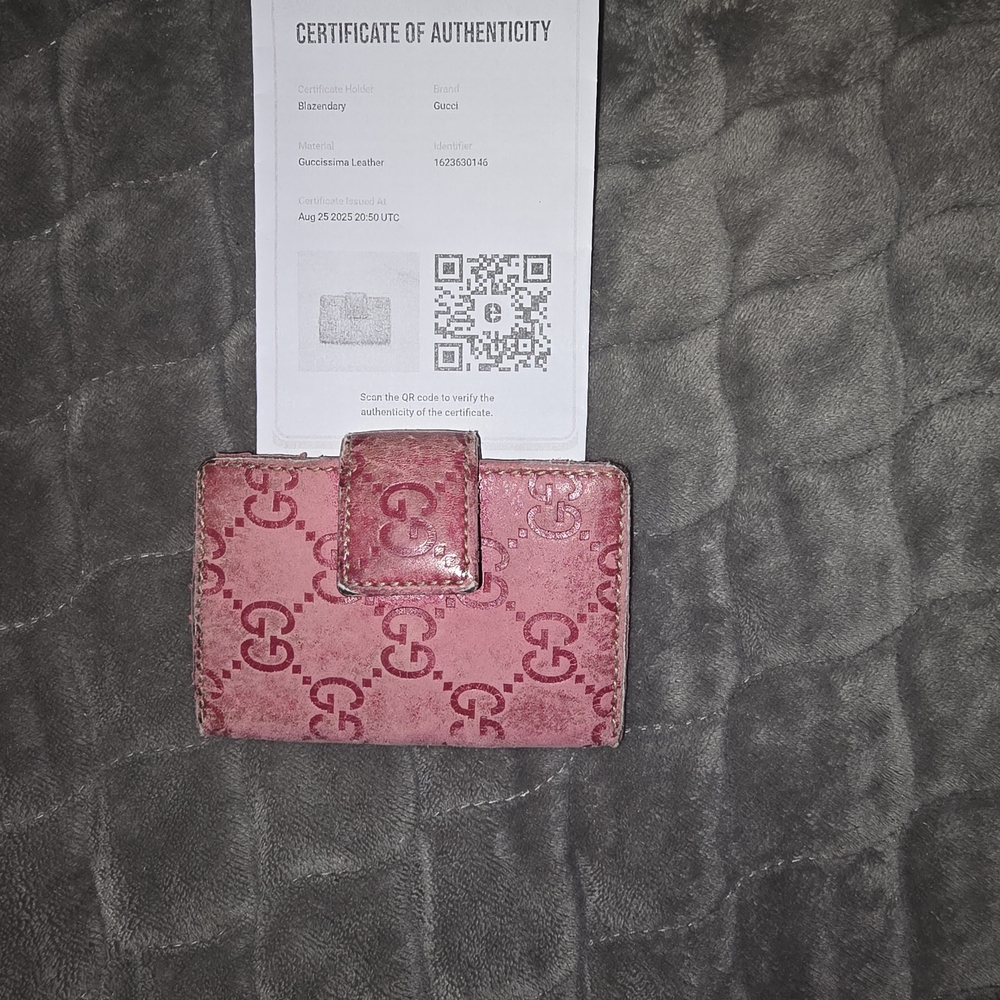 Gucci Pink Leather Women's Wallet